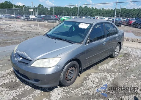 2004 Honda Civic Lx из США, поврежденный, VIN 2HGES16564H609332